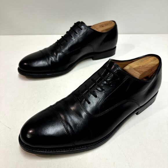 VERY GOOD Grant Stone x J. Crew Oxford Bench Made Cap Toe Black 11.5 - Picture 5 of 12